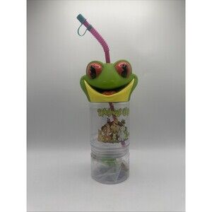 Rainforest Cafe Souvenir Cup Frog Head Topper Kids Character Drink Mug Vintage 2